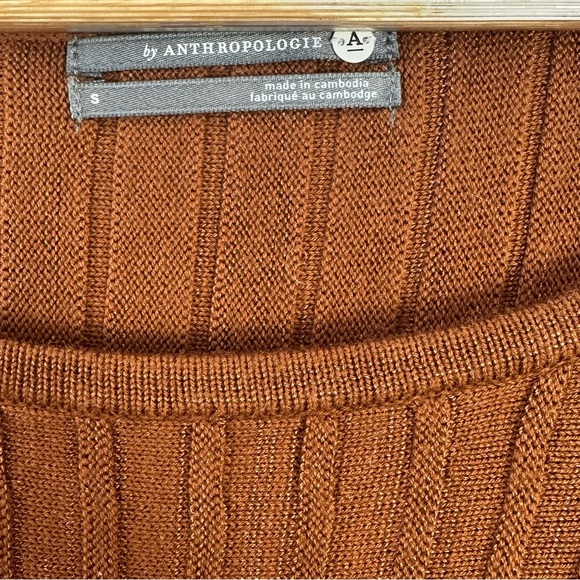 Anthropologie Rust Crew Neck Sweater - Picture 4 of 8